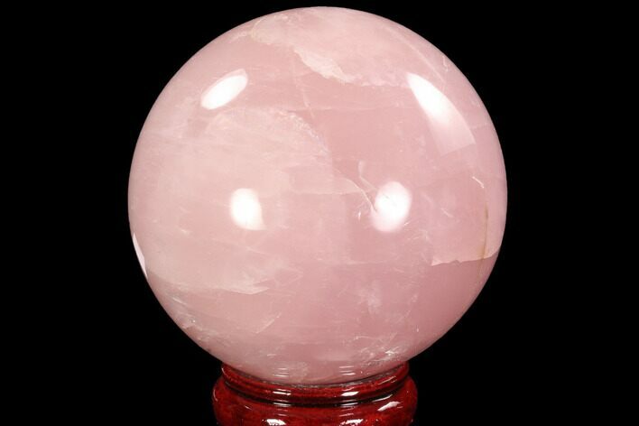 Polished Rose Quartz Sphere - Madagascar #92415